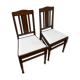 Pair of mahogany chairs with spindles