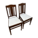 Pair of mahogany chairs with spindles