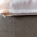 4 armchairs and a coffee table made of rattan and bamboo wood, vintage.