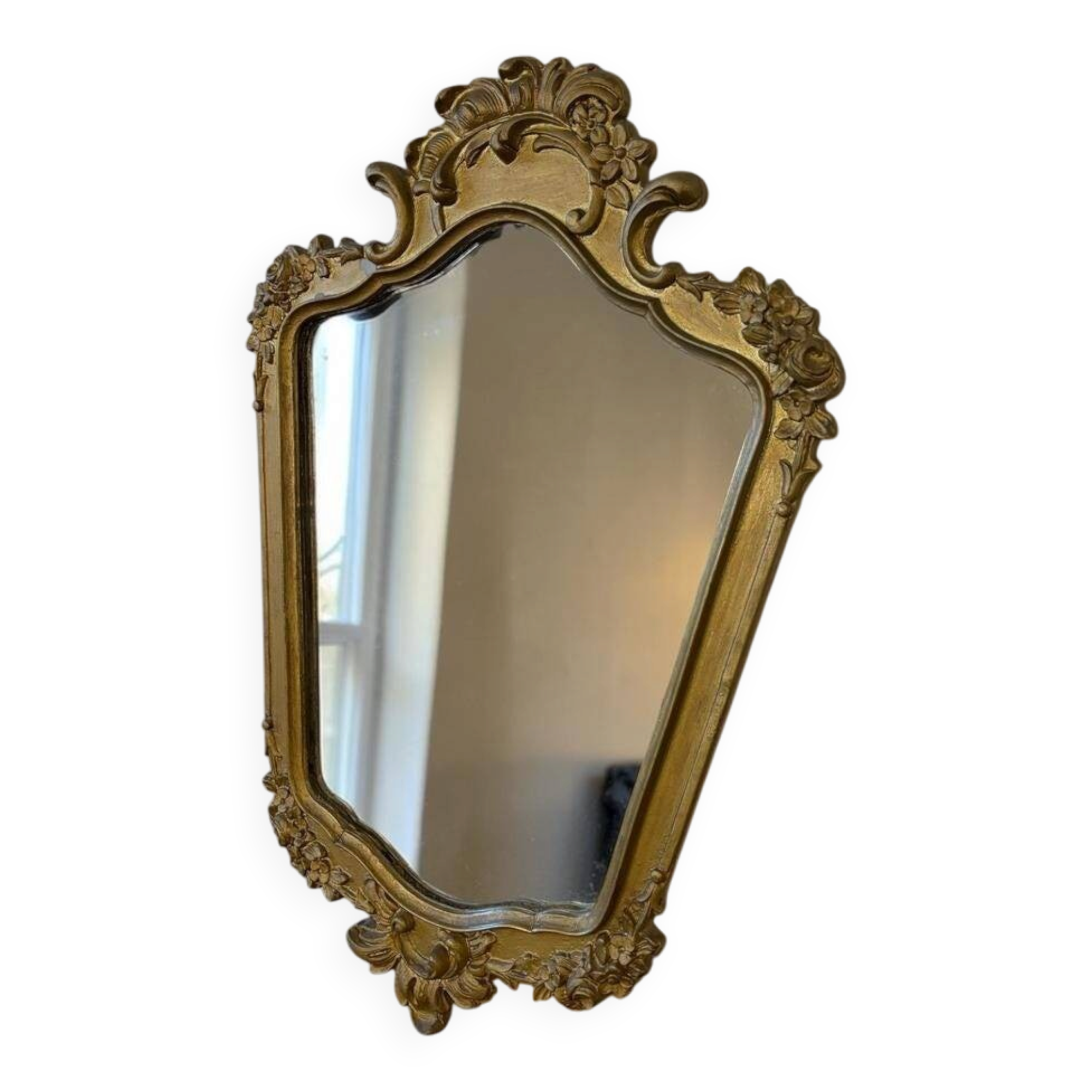 Miroir baroque doré vintage / miroir mural