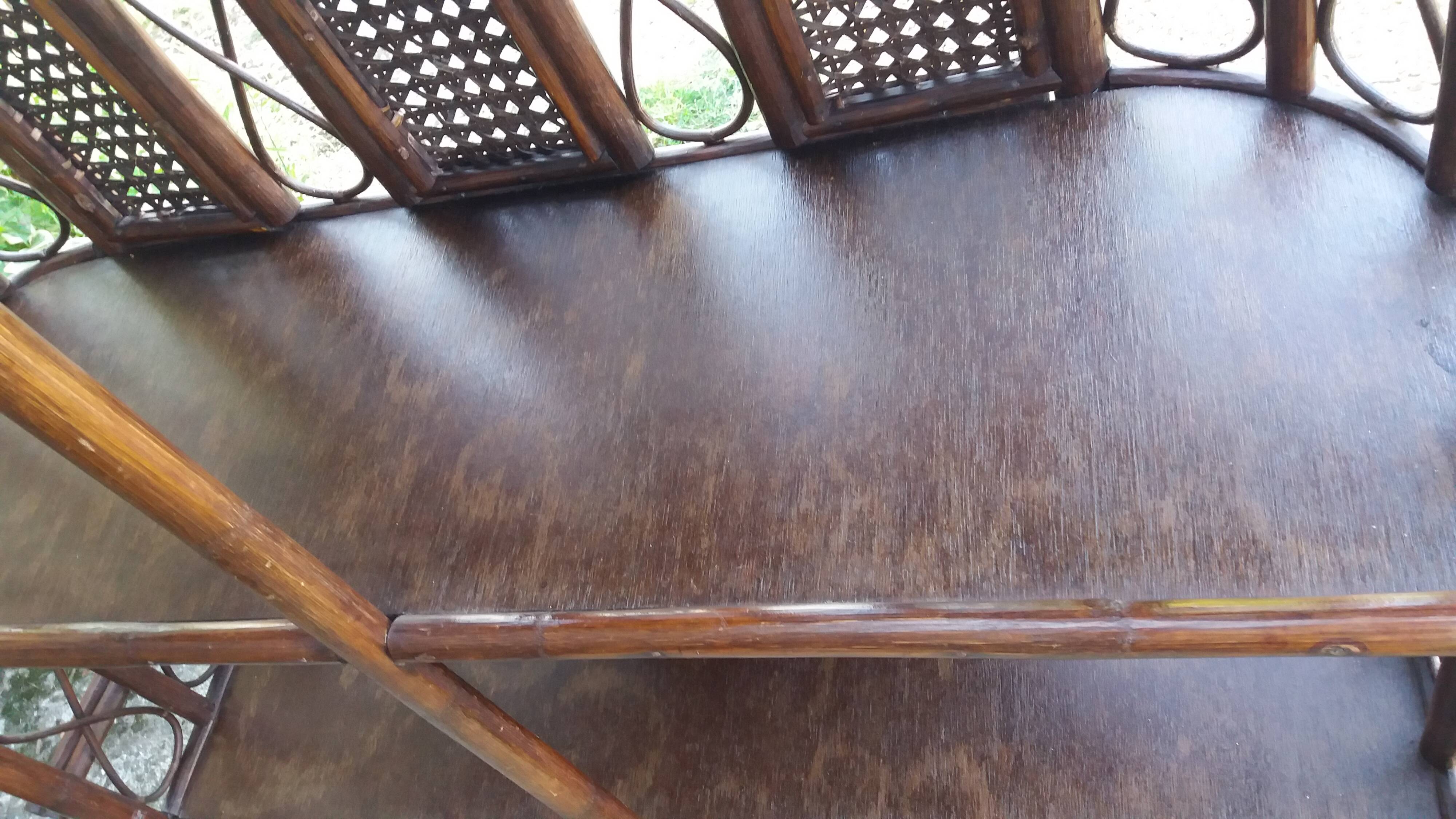 Rattan and bamboo bar