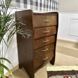 Vintage Scandinavian chiffonnier inclined drawers
