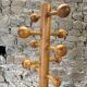 Solid pine coat rack, 1980
