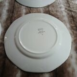 4 antique flat plates from Digoin and Sarreguemines