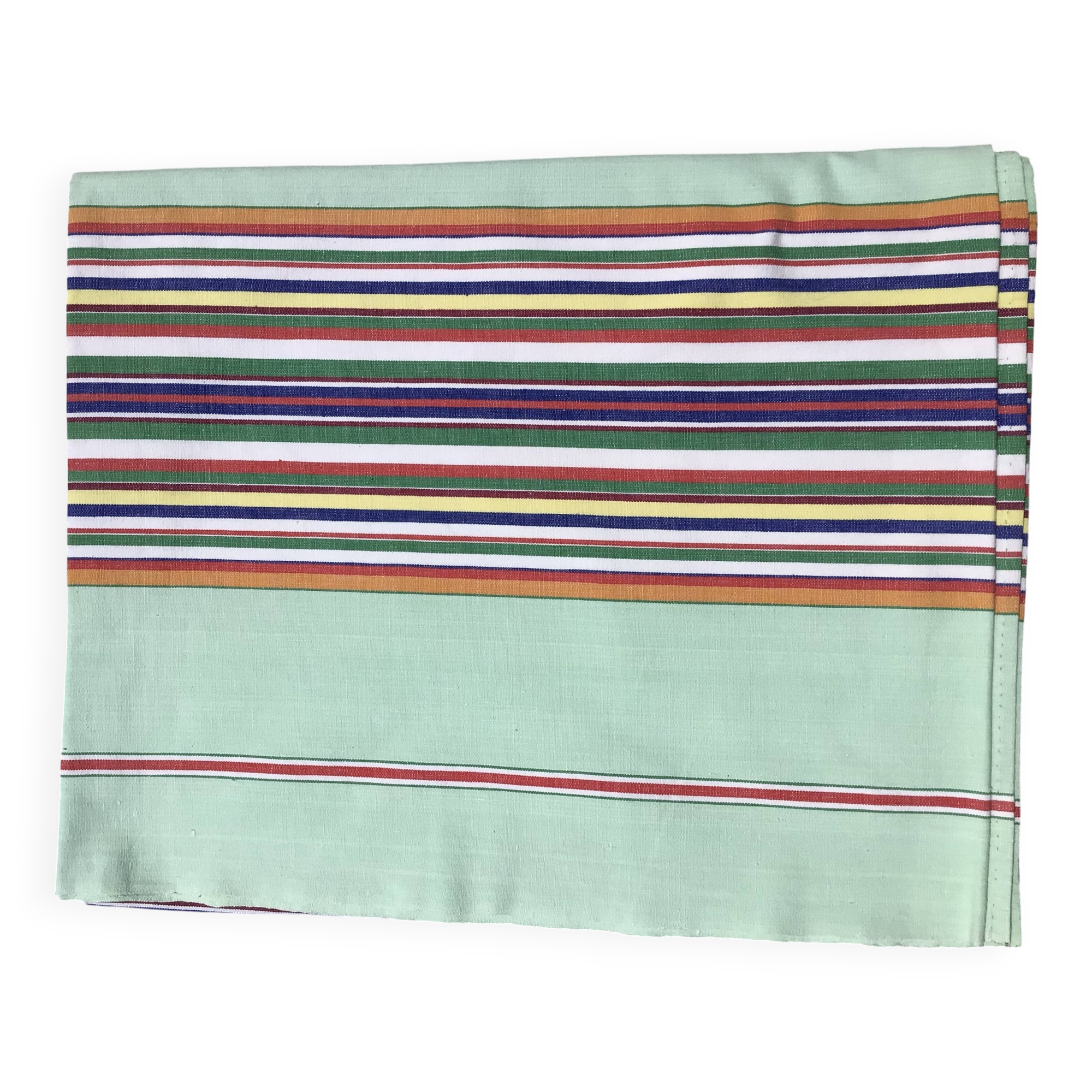 Vintage weave striped rectangular tablecloth