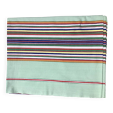 Nappe rectangle rayée tissage vintage