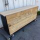 Old craft furniture with drawers façade and oak top