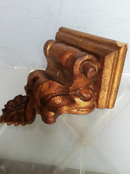 Wall lamp console gilded wood early XXem