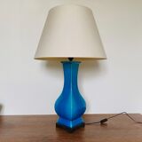 Blue turquoise ceramic table lamp