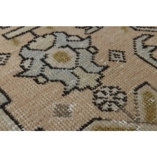 1970s Vintage Persian Handmade Wool Orange Area Rug 251x320