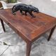 Table basse rustique de ferme 1900