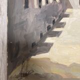 Huile sur panneau vintage