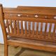 Antique colonial teak veranda bench – mid-20th century