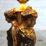 Vintage Deknudt Caryatides lamp