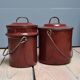 Lot de 2 Pots en tôle émaillée