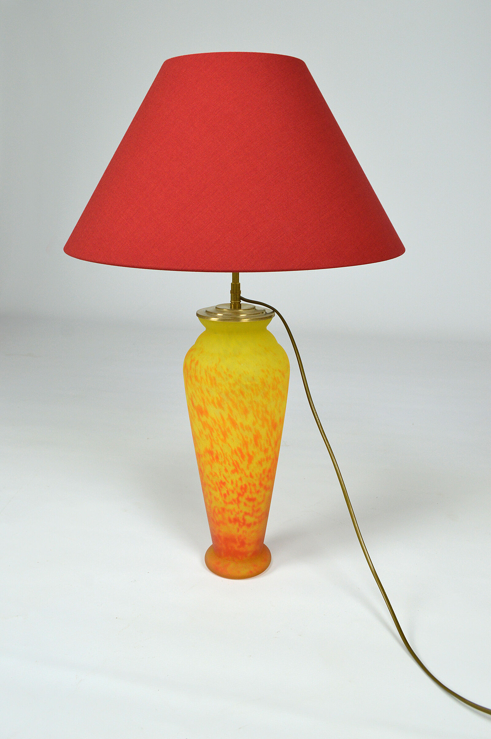 Vintage glass paste lamp, 70s