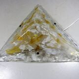 Large glass wall & ceiling lamp, 1960’s