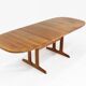 Table à manger ovale extensible vintage Glostrup danoise en teck massif des années 1960