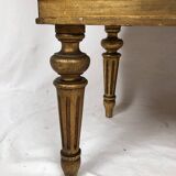 Louis XVI style showcase in wood and gilded stucco, circa 1900