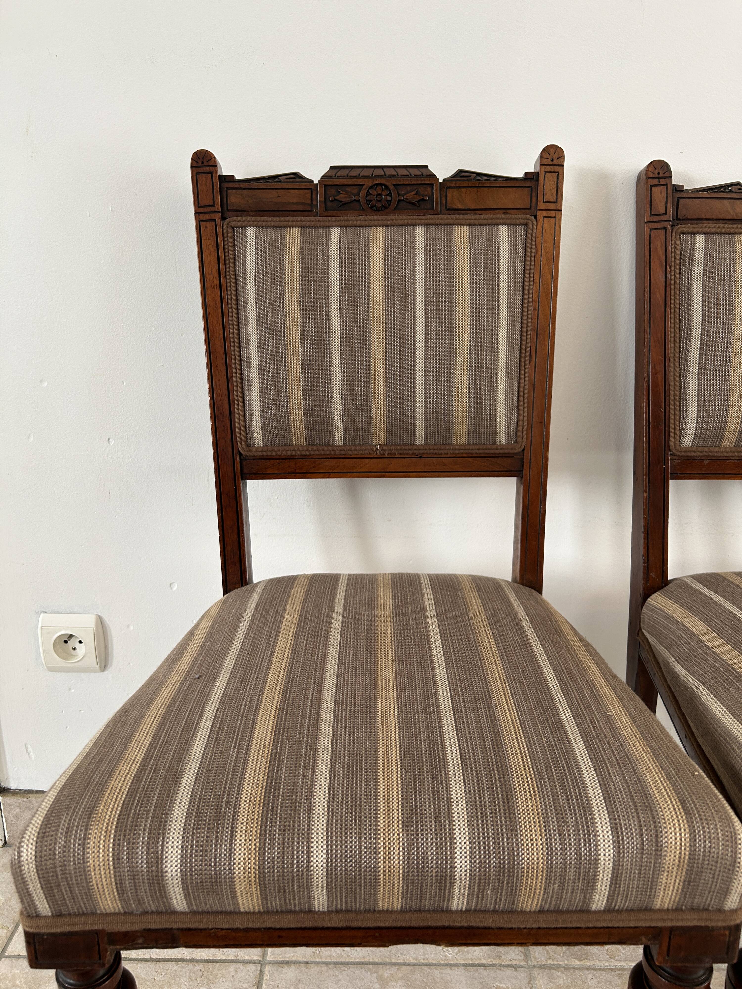 Set of 4 EMPIRE period chairs