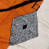 Moroccan handmade artisanal berber carpet magic orange eye 287 x 184 cm