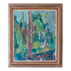 Huile sur toile suédoise originale du milieu du siècle « Öjersjö » par Sven Hamlet