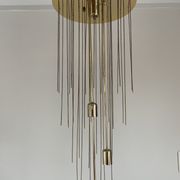 Vintage murano glass leaf chandelier, 1970s