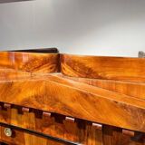 Biedermeier Secretaire in Cherrywood and Maple with Inlays and Brass, South Germany, 1830s