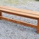 Solid elm bench from the 70s