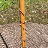Louis Sognot floor lamp from the 50s in rattan