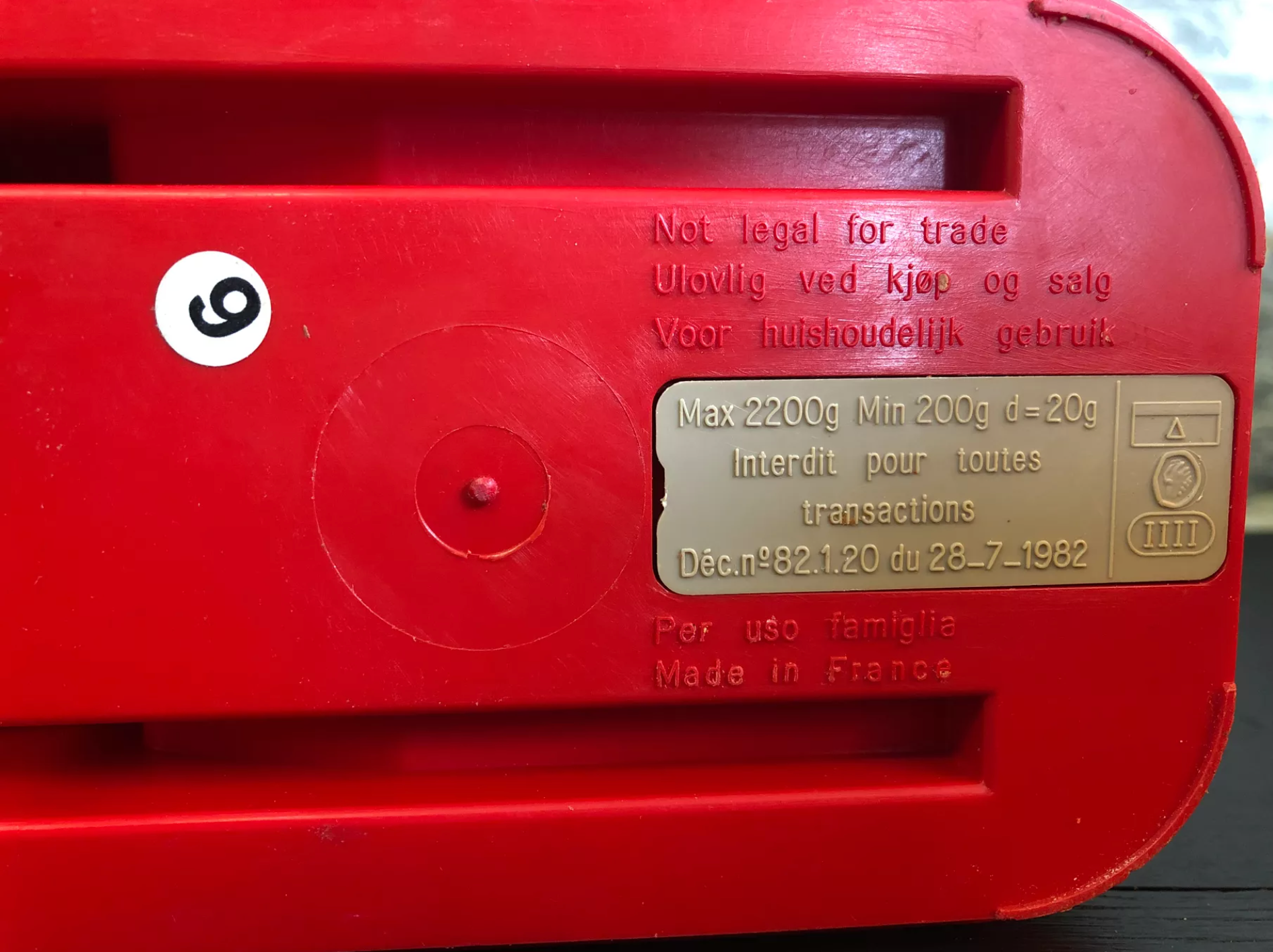 Vintage terraillon scale