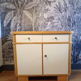 Vintage sideboard with 2 formica and wood doors