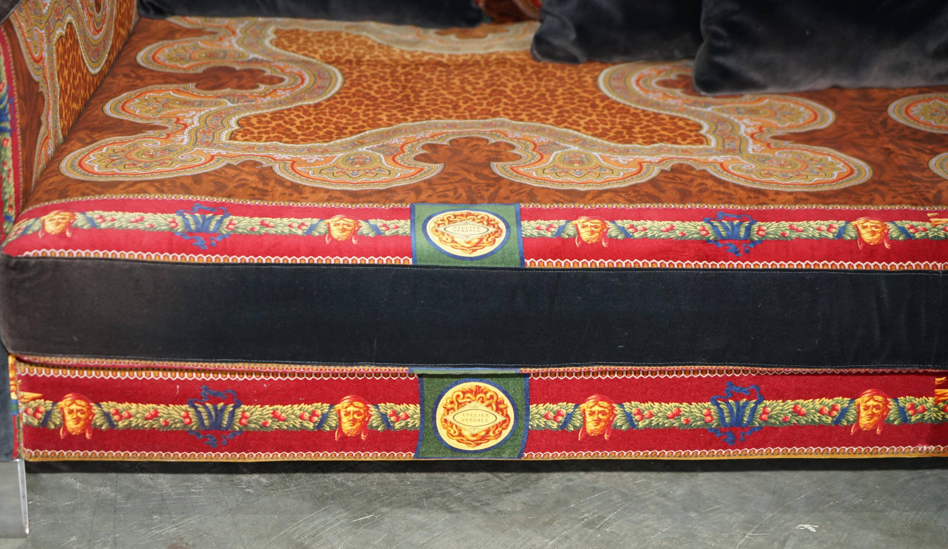 Adjustable canapé Versace 2003 by Ilian Rachov, Art Deco style