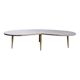 Free-form coffee table dating from the 60s,