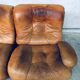 Mid-Century Modern Italian Leather Sectional Sofa by Ipe, Italy, 1970s, Set of 5