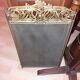 Firewall in 4 elements of style neo Gothic bronze and iron mesh in perfect condition and time 1950