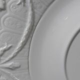 Very large centerpiece dish Lafarge & Co Limoges porcelain vintage