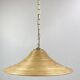Pencil Split Reed, Rattan, Bamboo & Brass Pendant hanging lamp, Italy, 1970s