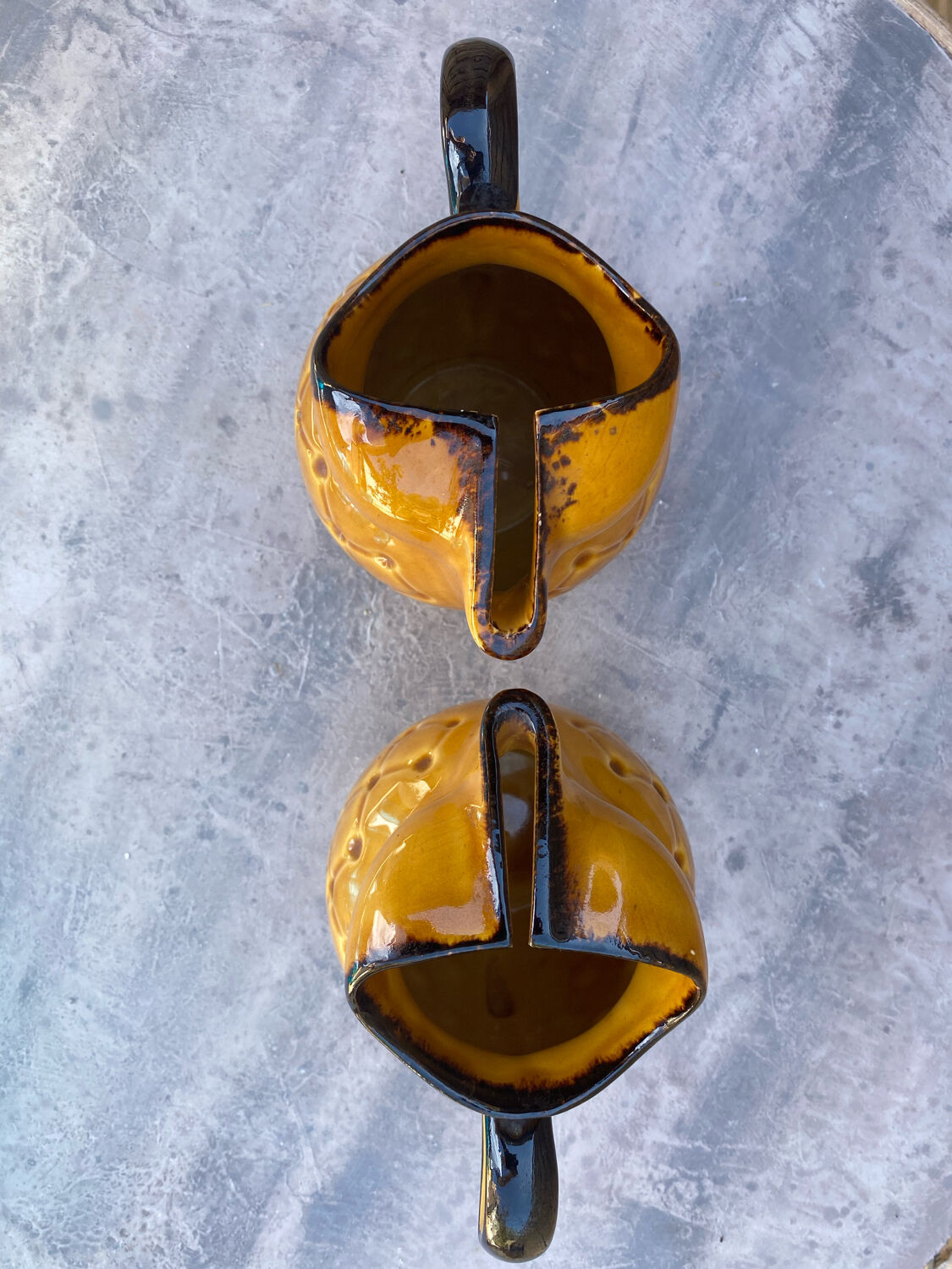 Pair of vintage pitchers