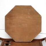 Vintage mirror, wooden mirror covered with tin, tin mirror from the 60s