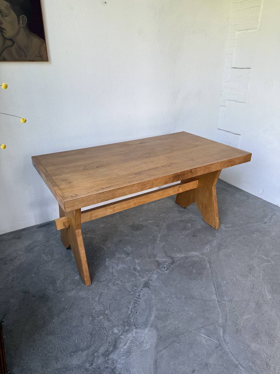 1950s beech mountain furniture table