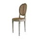 Chaise de style Louis XVI en hêtre patiné XX siècle
