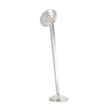 Pendant light white opaline glass on aluminum rod