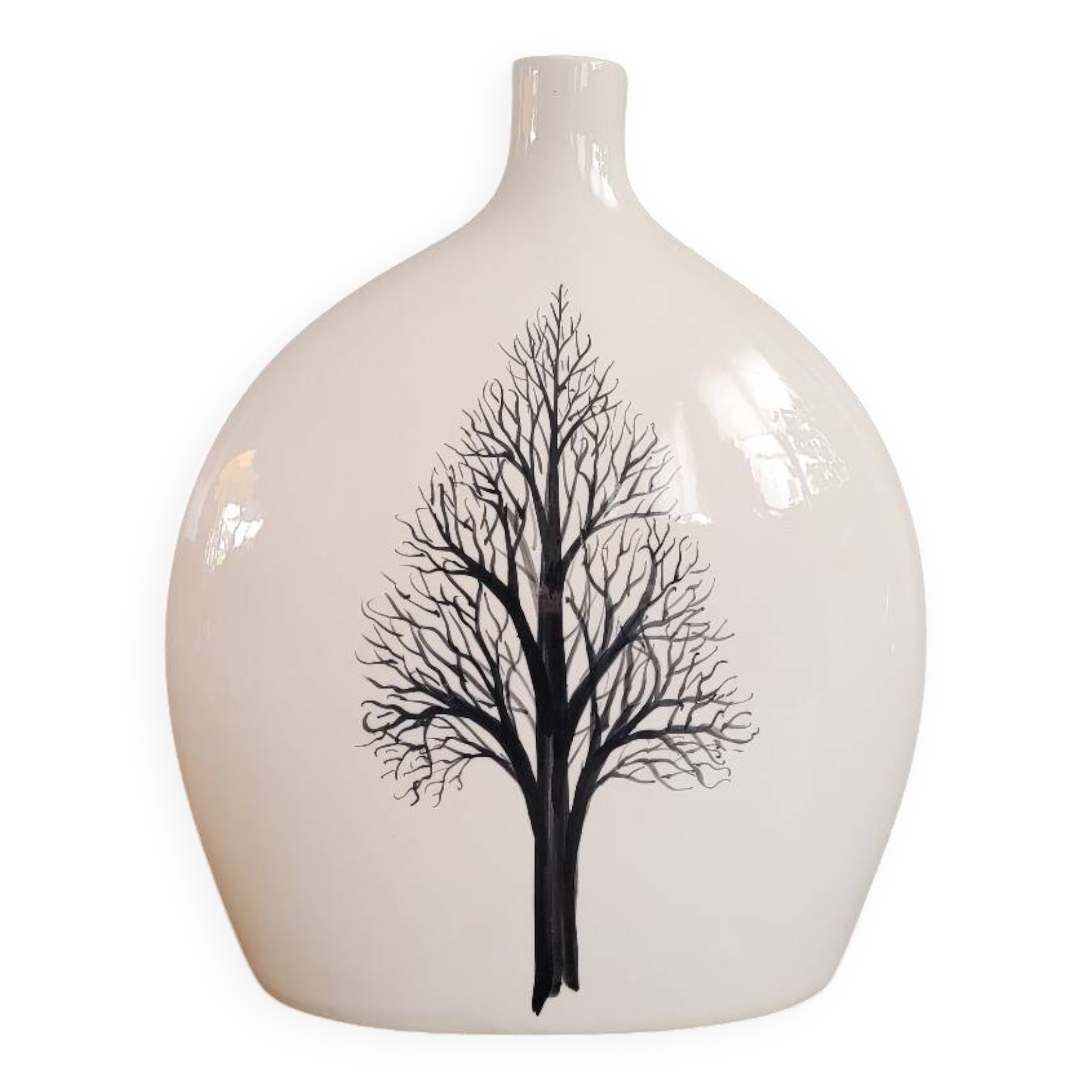 Large single-flower lentil vase