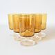 6 verres Cristal d'Arques Luminarc Suède ambrés