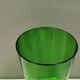 Large vintage vase in green glass.