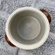 Old confit pot, fat, glazed stoneware