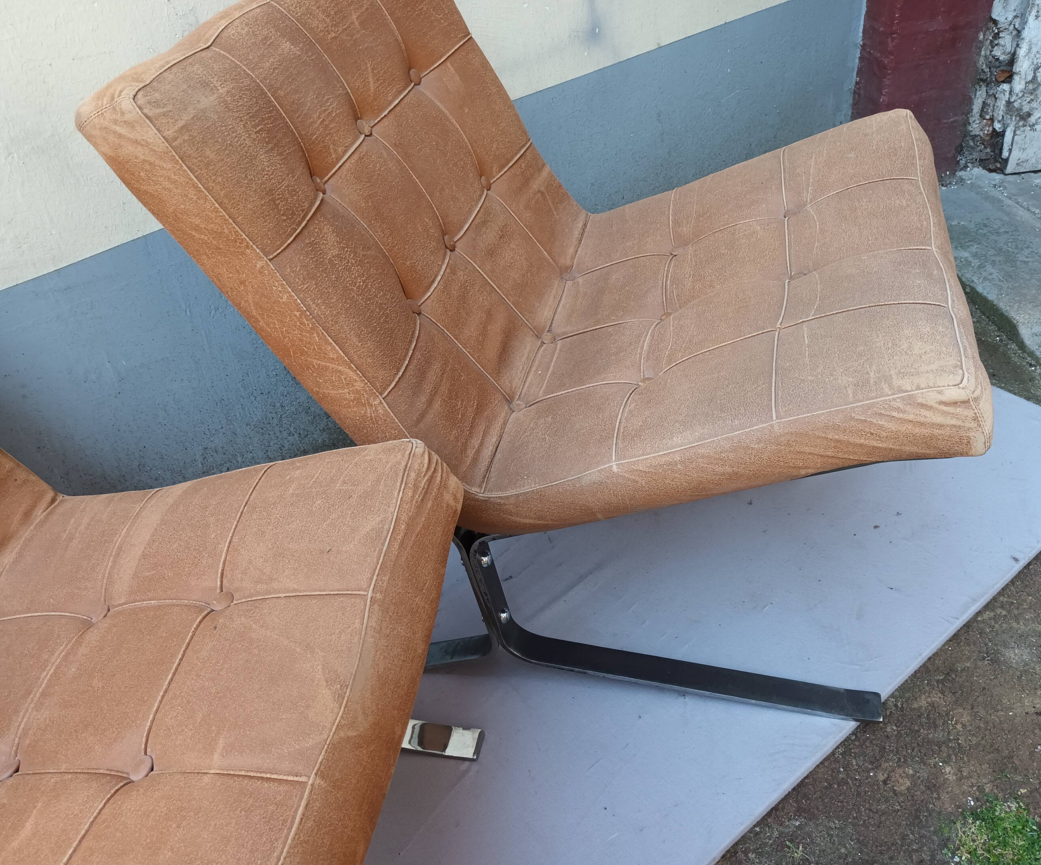 Three armchairs by Olivier Mourgue from the 50s/60s