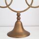 Triple brass candlestick