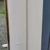 Miroir ancien des années 1920 en chêne patine grise 149cm